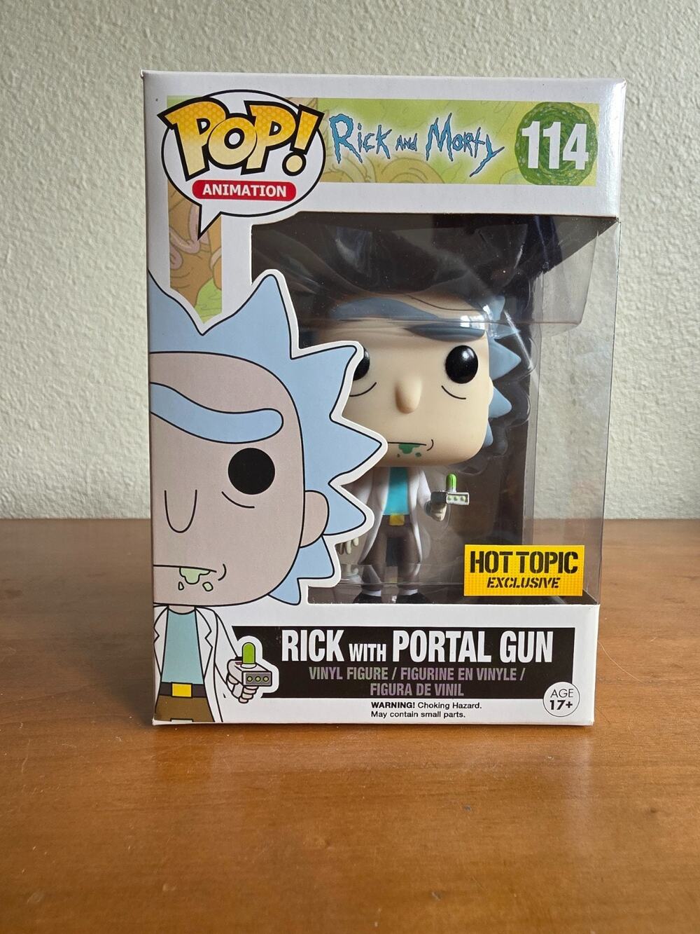 Funko Pop! Vinyl Rick and Morty Rick Sanchez w/ Portal Gun Hot Topic Exclsv